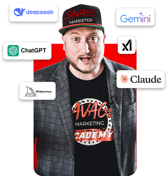 Jeff J Hunter with AI logos representing the future of human + AI work