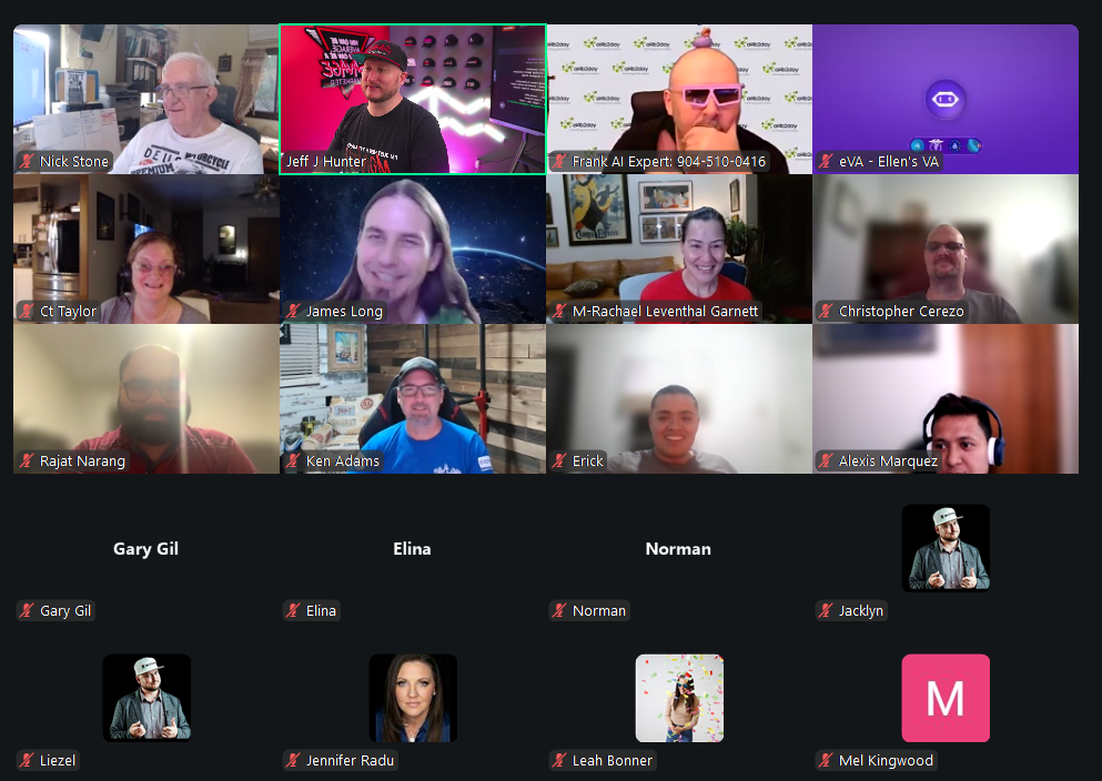 AI Money Group live workshop screenshot on Zoom